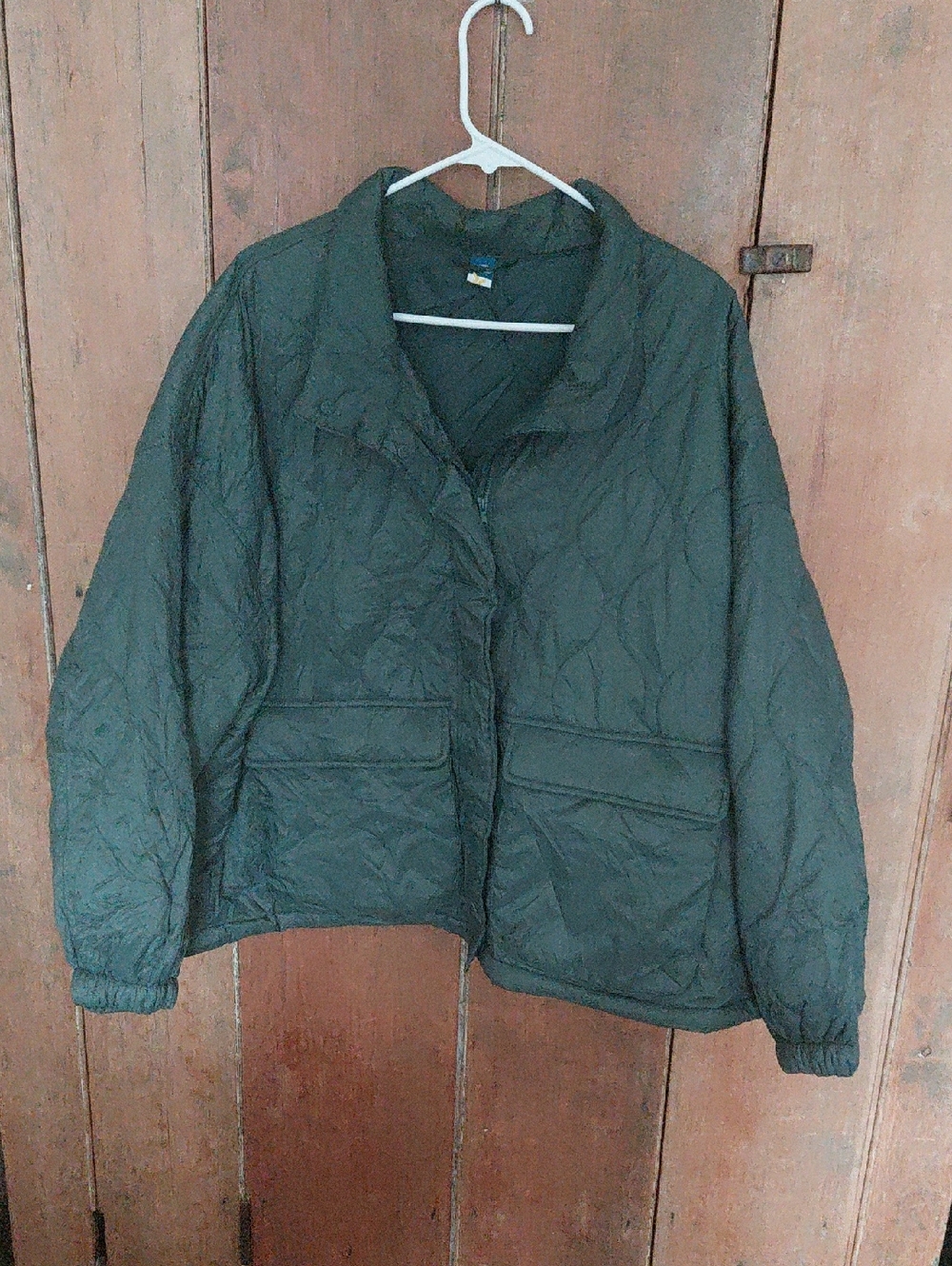 Quilted Women's Old Navy Packable Jacket in Dark Green 2X NWT